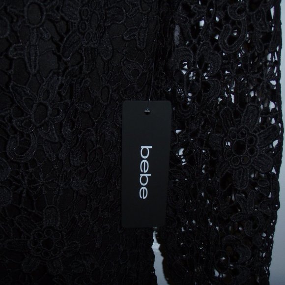 NWT Bebe Little Black Dress Party Evening Occasion, Size 6 - Picture 6 of 9